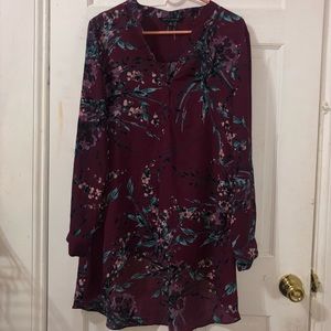 Purple Flowerly Blouse